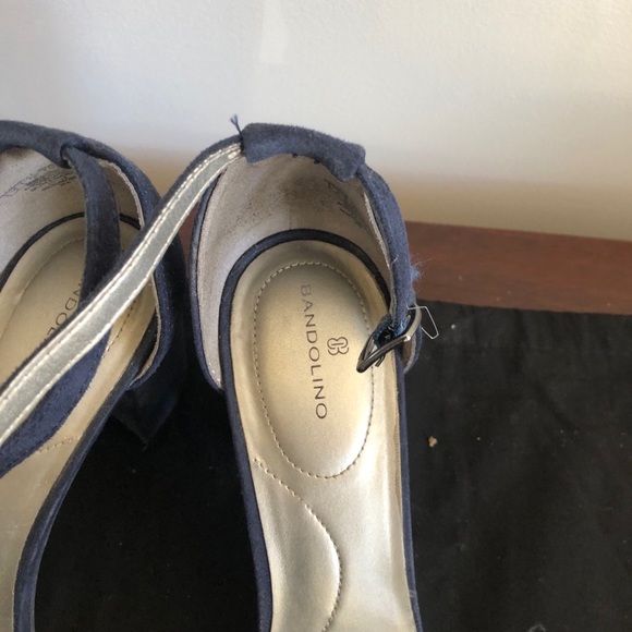 Navy suede heels - Picture 3 of 7